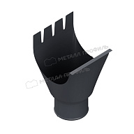 Воронка выпускная МЕТАЛЛ ПРОФИЛЬ Foramina PUR D125/100 Ral 7024