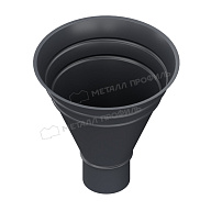 Воронка водосборная МЕТАЛЛ ПРОФИЛЬ Foramina PUR D100/300 Ral 7024