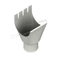 Воронка выпускная МЕТАЛЛ ПРОФИЛЬ GRANDSYSTEM D125/90 Ral 9010