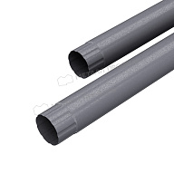 Труба соединительная МЕТАЛЛ ПРОФИЛЬ Foramina Freeze D100х1000 Grey
