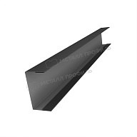 Планка стойки забора 60мм 35х60 х 3000 (VALORI-20-DarkGrey-0.5)