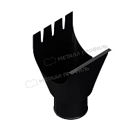 Воронка выпускная МЕТАЛЛ ПРОФИЛЬ PURMAN BLACK EDITION D125/100 Ral 9005